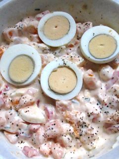 Tojásos sütőtök-saláta recept fotója