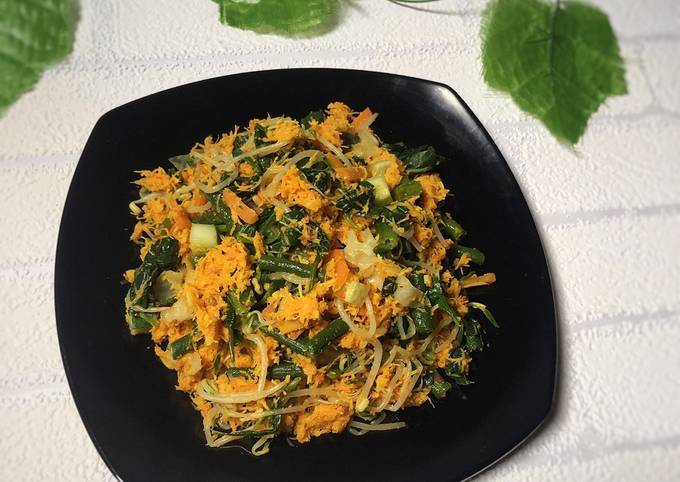 Wajib coba! Cara gampang membuat Urap Sayuran  nagih banget