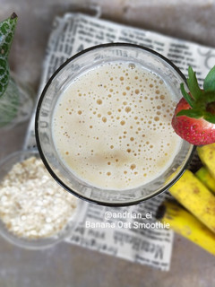Foto resep Banana Oat Smoothies