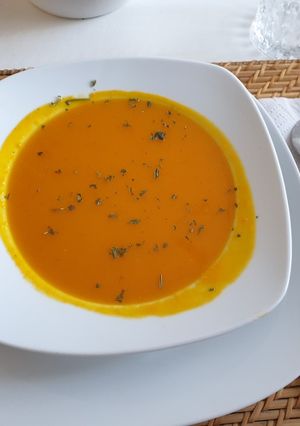 صورة لوصفة شوربة القرع الاحمر