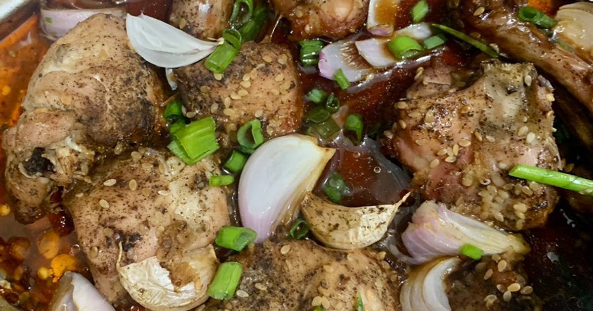 Foil packed chicken in Soya sauce Recipe by Sarosh Zeeshan Cookpad
