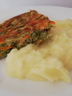 Una foto de Tortilla de porotitos verdes
