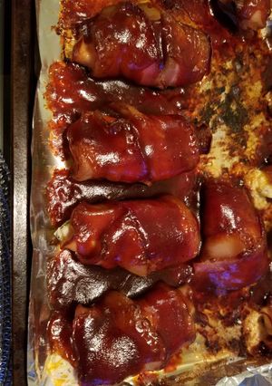 A picture of BBQ Chicken & Bacon Jalapeno Poppers.
