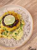 Galette de pois chiches au curry