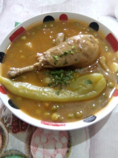 صورة لوصفة جلبانة (بازيلا) بالخضر