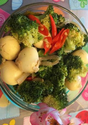Foto resep Tumis brokoli puyuh