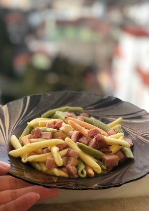 O poză a rețetei Paste cu jambon.