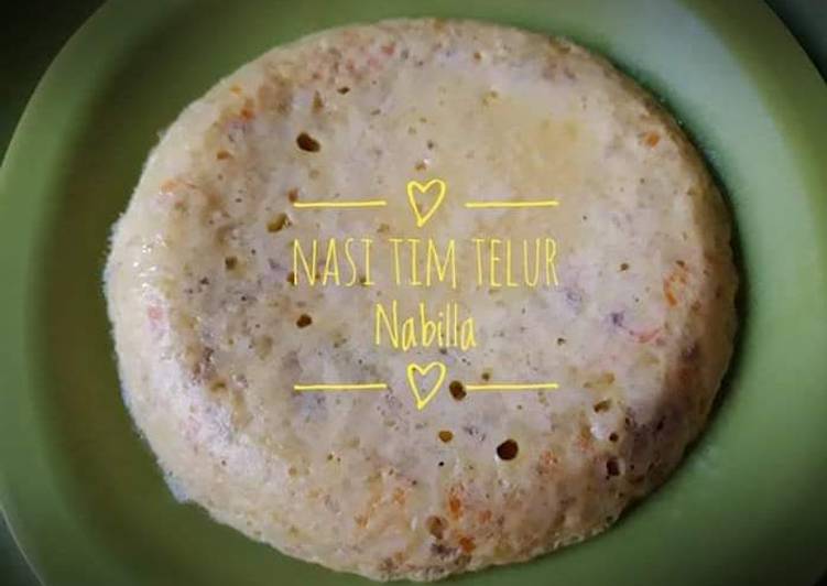 Resep masakan Nasi tim telur | Resep Membuat Nasi tim telur Yang Enak Dan Lezat