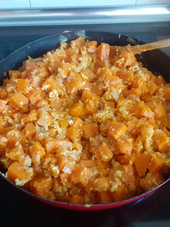 Una foto de Revuelto de calabaza naranja 👩🍳