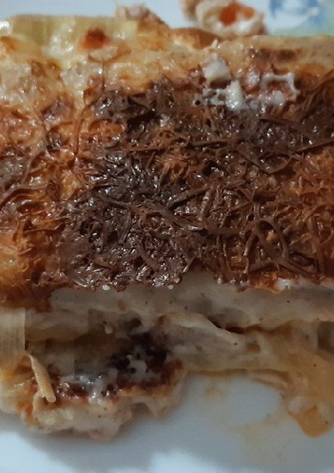 Una foto de Lasaña de pavo con bechamel integral