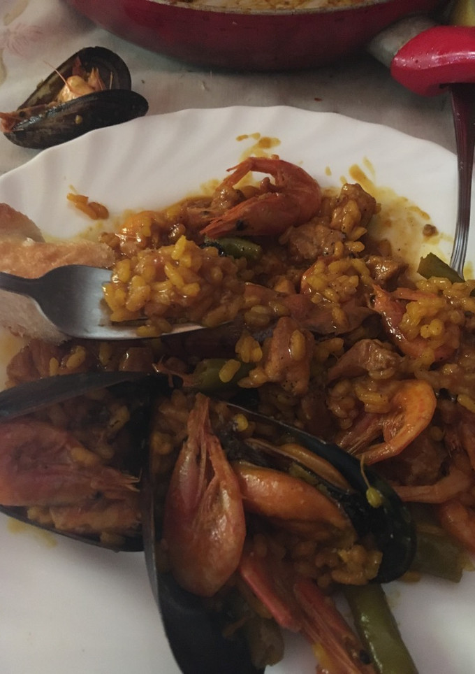 Una foto de Paella ecológica granaína