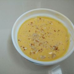 A picture of Amrakhand (mango flavoured sweetened curd).