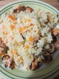 Arroz con choritos 🥘😋con y sin arvejitas 🤭