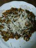 Legumbres con queso parmesano