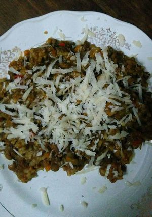 Una foto de Legumbres con queso parmesano