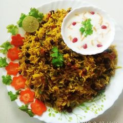 A picture of Chana Pulao.