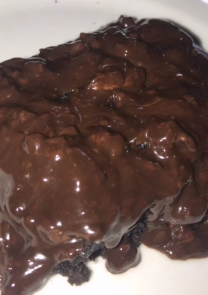 Una foto de Pudín de chocolate sin horno