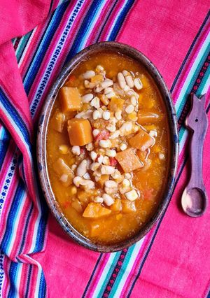 Una foto de Locro precolombino 🫕Locro vegetariano, vegano, basado en plantas