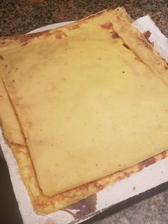 Una foto de Masa para panqueques o lasagna con cúrcuma