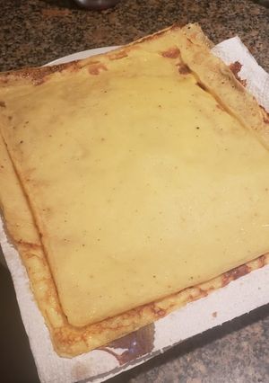Una foto de Masa para panqueques o lasagna con cúrcuma