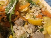 A picture of chicken minestrone
