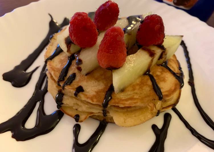 Pancakes con frutilla