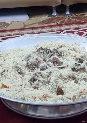 صورة لوصفة كبسة سليق باللحم
