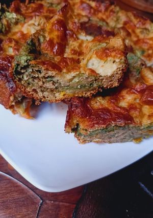 Una foto de Budin de Lechuga y Queso🧀 Fit