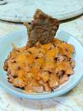 Salmon Mentai don with Crispy Salmon Skin