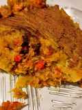 Pastel de cerdo y camote
