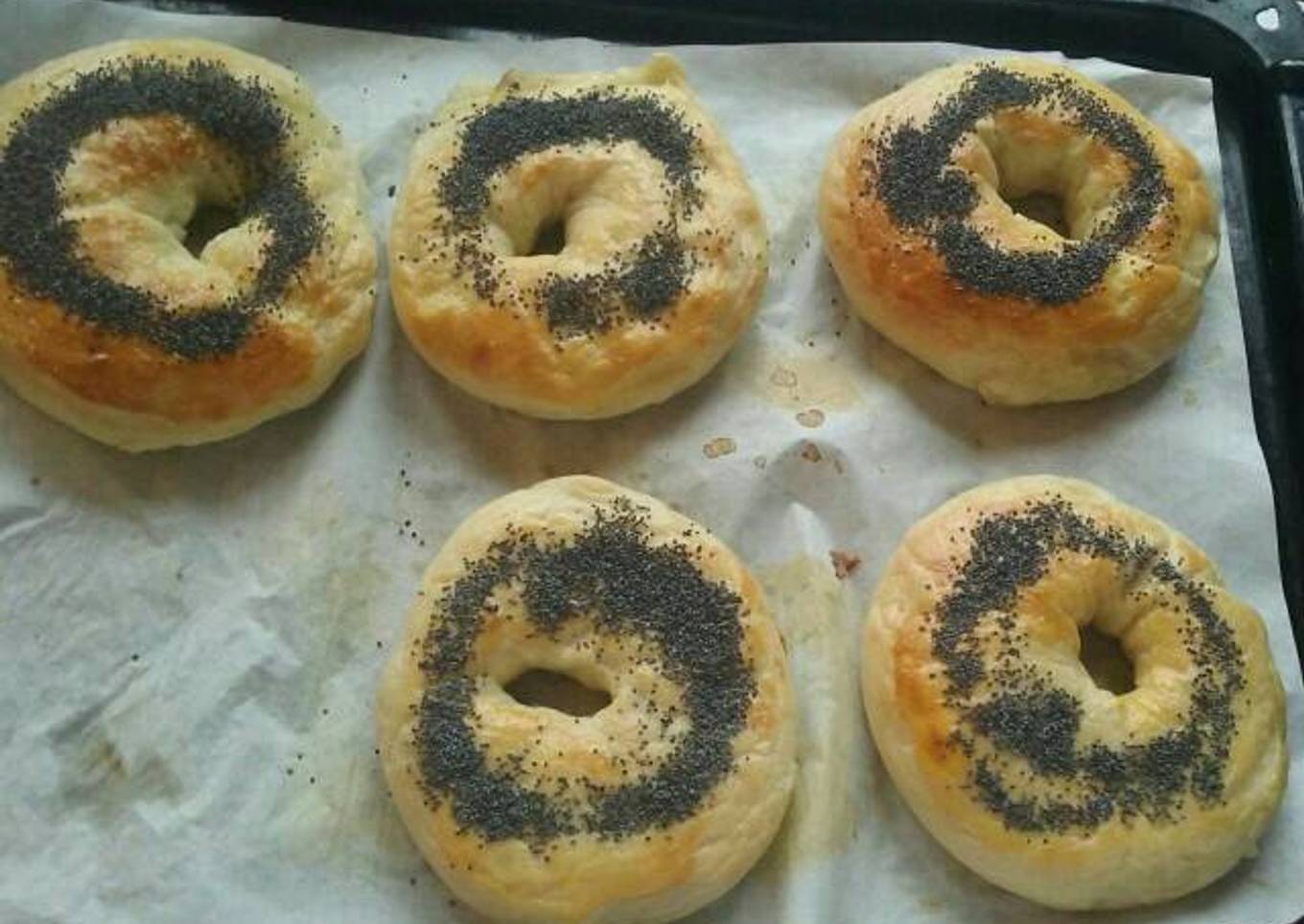 Bagel with poppy seeds