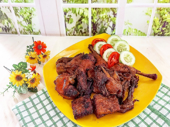 Resep Ayam Bacem Legit Gurih yang Lezat Sekali