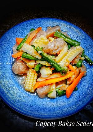 Foto resep Capcay Bakso Sederhana