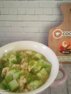 Foto resep Tumis timun telur