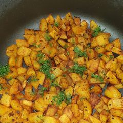 A picture of Crispypotatoe bite#15minsorlesscooking challenge.