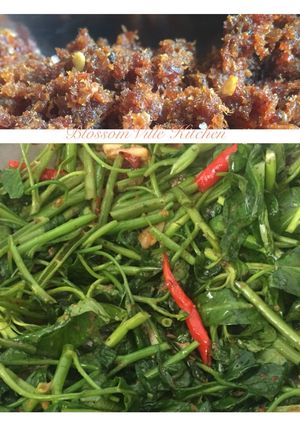 Foto resep Kangkung cah Ebi