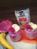 Pinky Overnight Oats (Dragon Fruit & Banana)