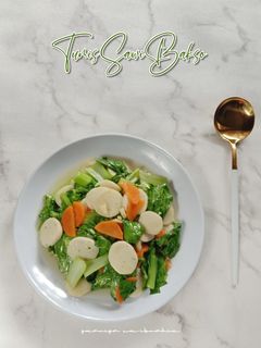 Foto resep Tumis Sawi Bakso Ikan