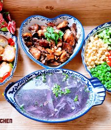 thịt băm cà chua bắp cải