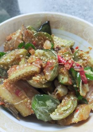 Foto resep Tumis Ikan Asin Jambal Roti Terong