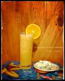 Jugo de cítricos en licuadora