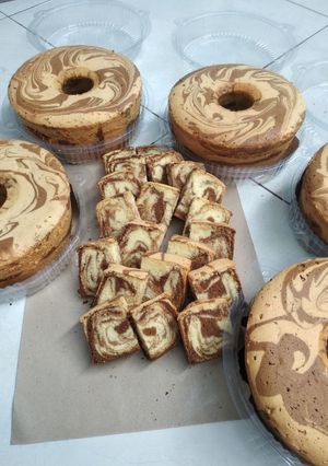 Foto resep Bolu marmer teknik all in one