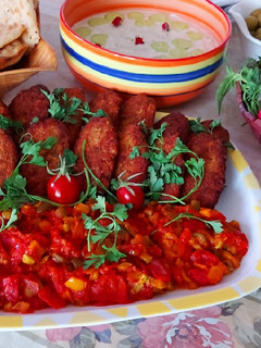عکسی از دستور کتلت با برنج نیم دانه