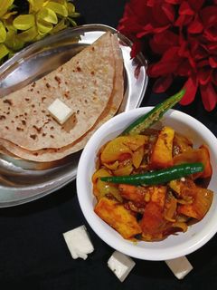 प्रोटीन रिच इंस्टेंट पनीर प्याजा रेसिपी मुख्य फोटो