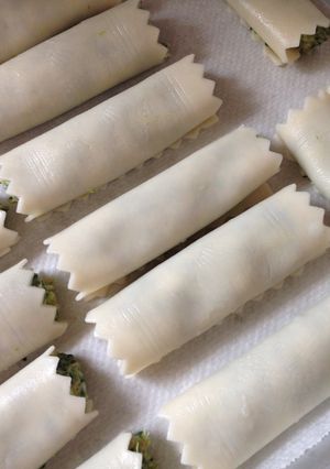 Foto principal de Canelones de ropa vieja de pescado 🐠, con espinacas para guardar!