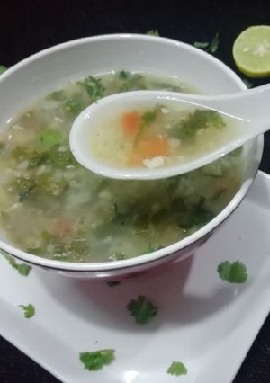 A picture of Lemon coriander soup.
