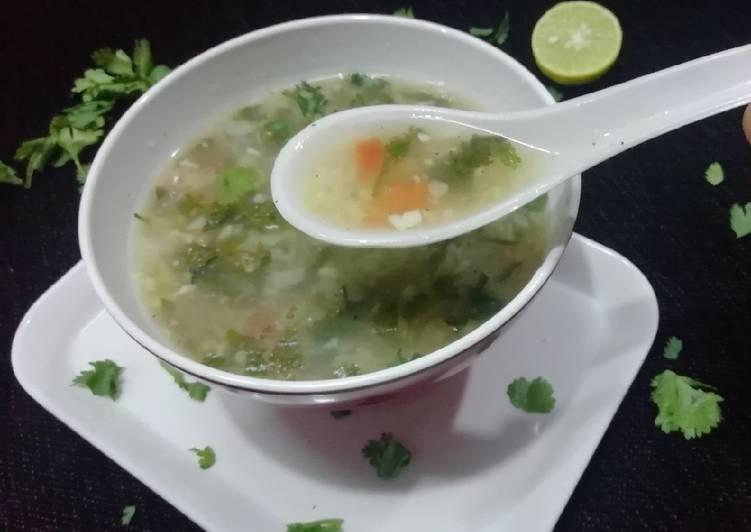 Recipe of Homemade Lemon coriander soup