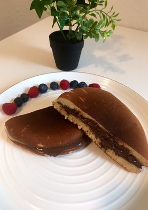 A picture of Eggless Dora cake / Dora pancake.
