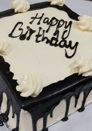 A picture of Passion forest with tempered ganache.