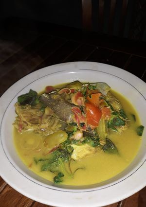 Foto resep Pindang kepala ikan kakap campur honje